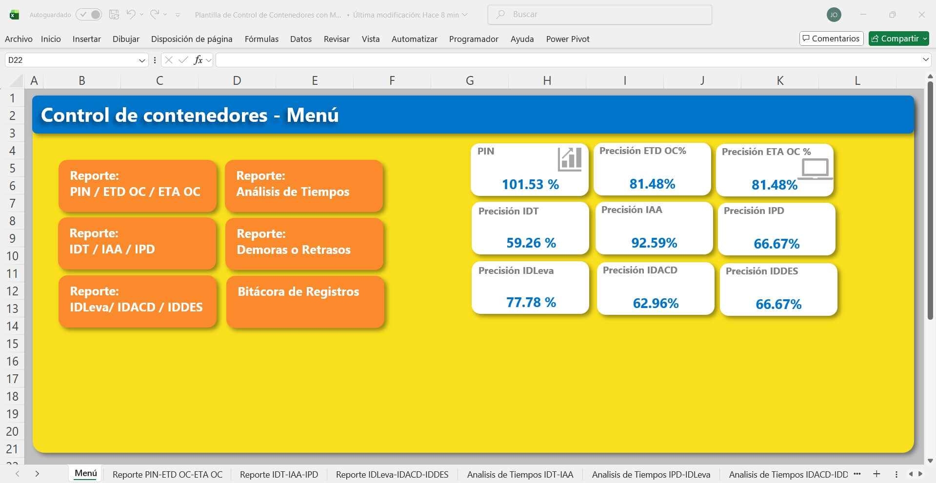 Control de contenedores navieros — vista 1